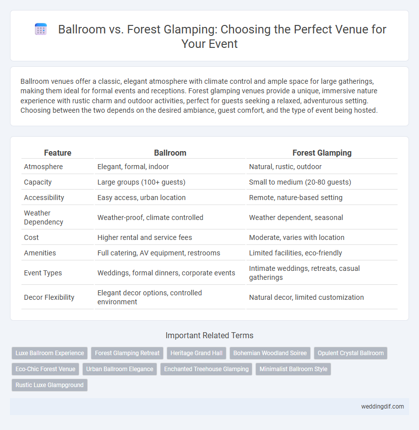Ballroom vs. Forest Glamping: Choosing the Perfect Venue for Your Event