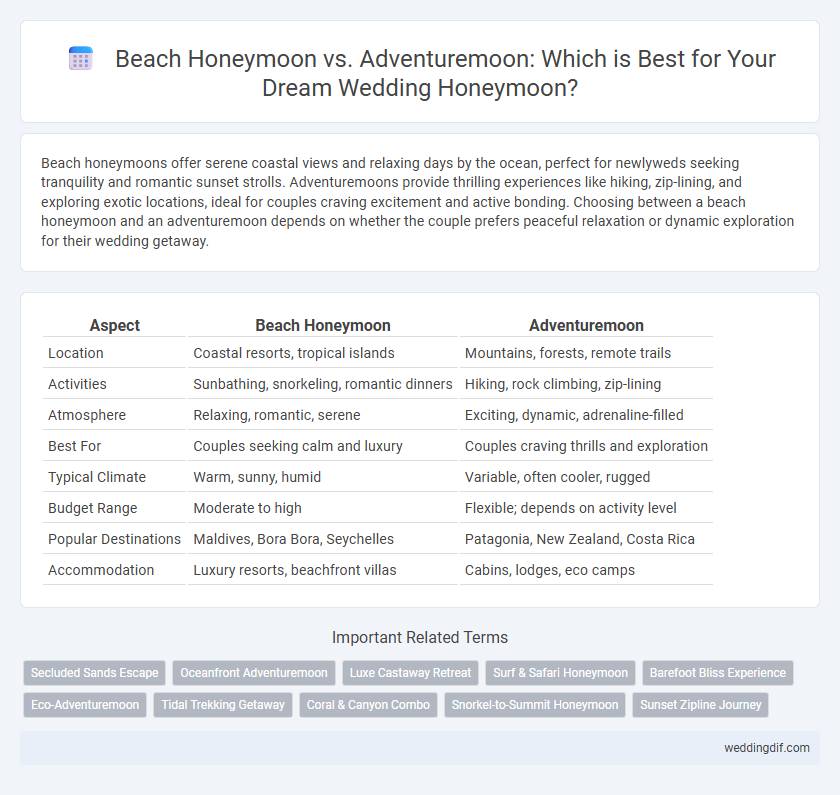 Beach Honeymoon vs. Adventuremoon: Which is Best for Your Dream Wedding Honeymoon?