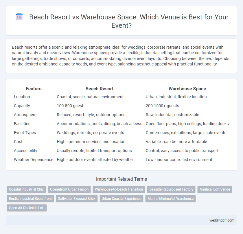 Beach Resort vs Warehouse Space: Which Venue is Best for Your Event?