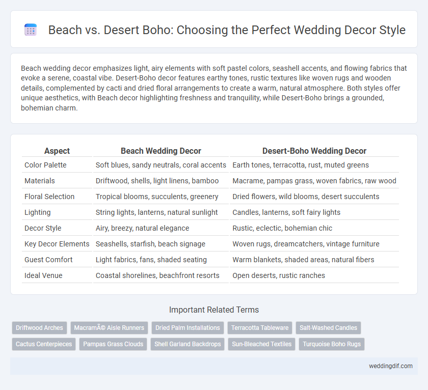 Beach vs. Desert Boho: Choosing the Perfect Wedding Decor Style