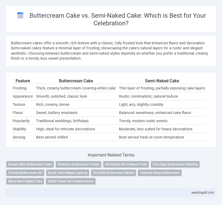 Buttercream Cake vs. Semi-Naked Cake: Which is Best for Your Celebration?