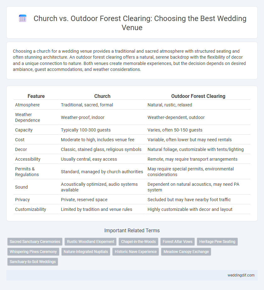 Church vs. Outdoor Forest Clearing: Choosing the Best Wedding Venue