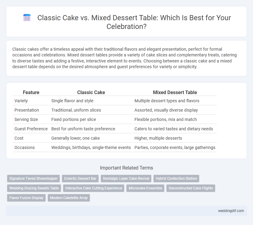 Classic Cake vs. Mixed Dessert Table: Which Is Best for Your Celebration?