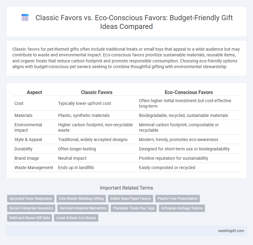 Classic Favors vs. Eco-Conscious Favors: Budget-Friendly Gift Ideas Compared
