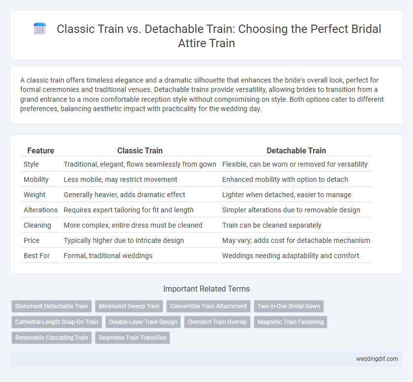 Classic Train vs. Detachable Train: Choosing the Perfect Bridal Attire Train