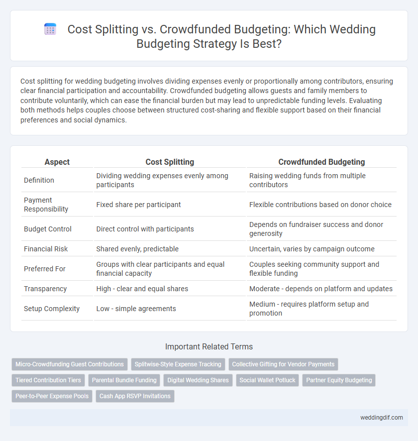 Cost Splitting vs. Crowdfunded Budgeting: Which Wedding Budgeting Strategy Is Best?