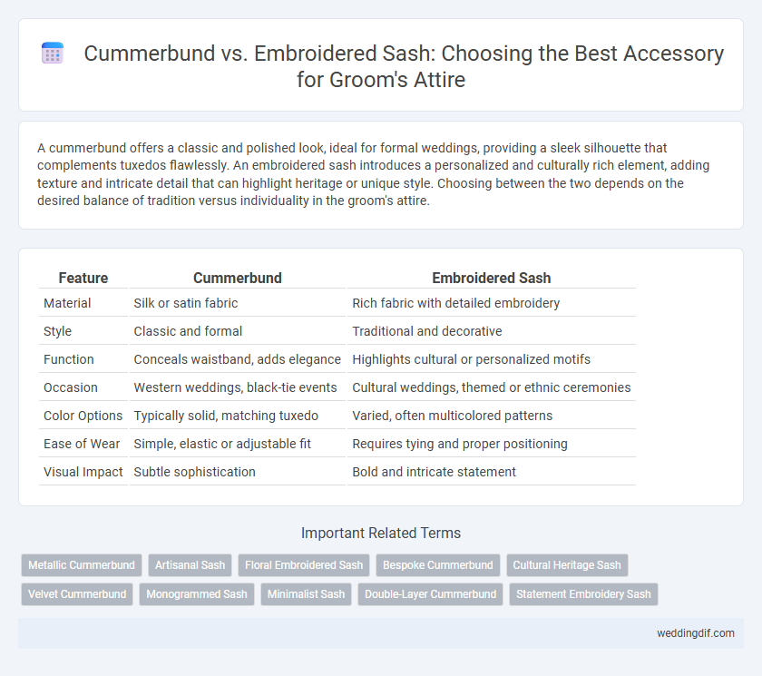 Cummerbund vs. Embroidered Sash: Choosing the Best Accessory for Groom's Attire
