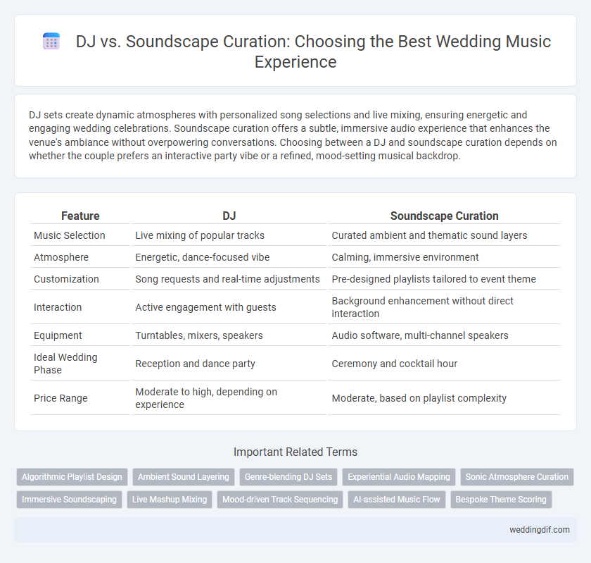 DJ vs. Soundscape Curation: Choosing the Best Wedding Music Experience