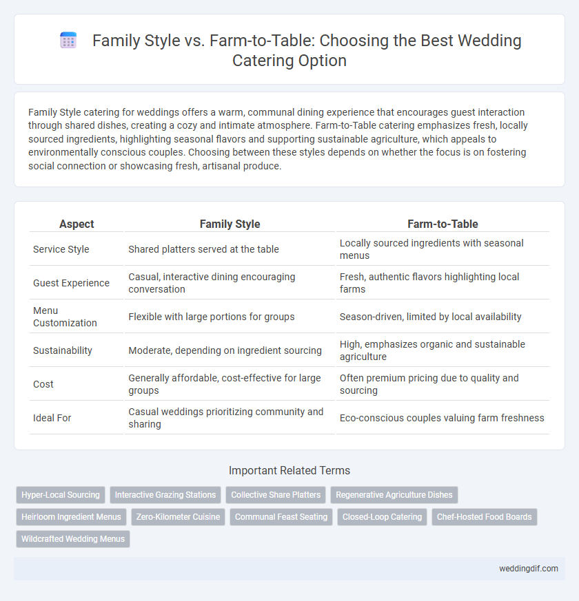 Family Style vs. Farm-to-Table: Choosing the Best Wedding Catering Option