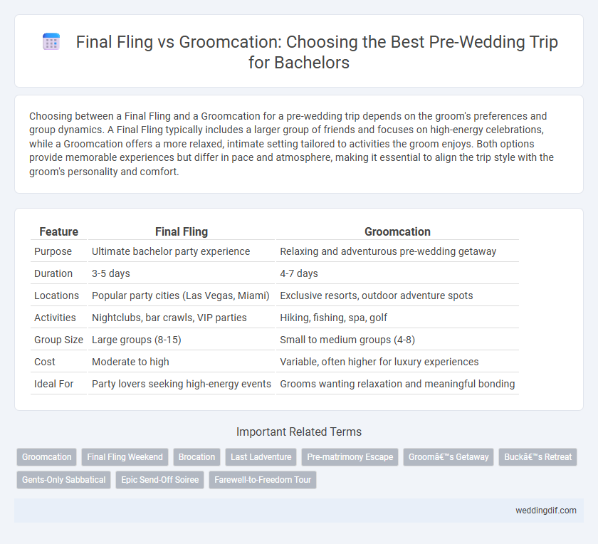 Final Fling vs Groomcation: Choosing the Best Pre-Wedding Trip for Bachelors