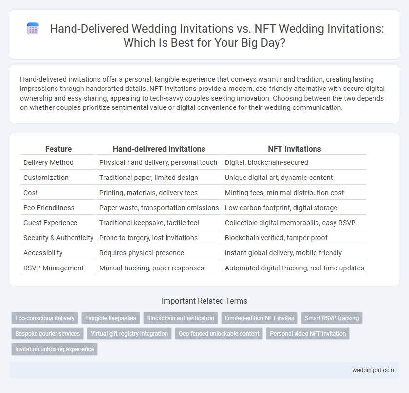 Hand-Delivered Wedding Invitations vs. NFT Wedding Invitations: Which Is Best for Your Big Day?