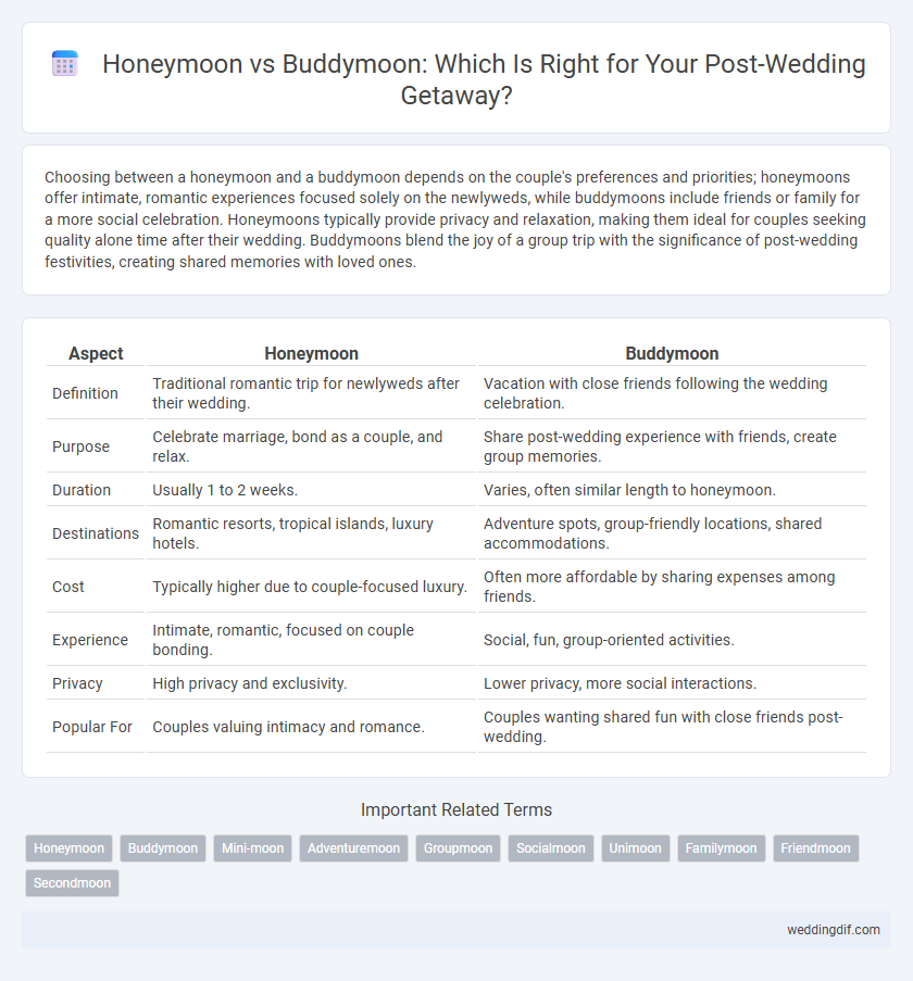 Honeymoon vs Buddymoon: Which Is Right for Your Post-Wedding Getaway?