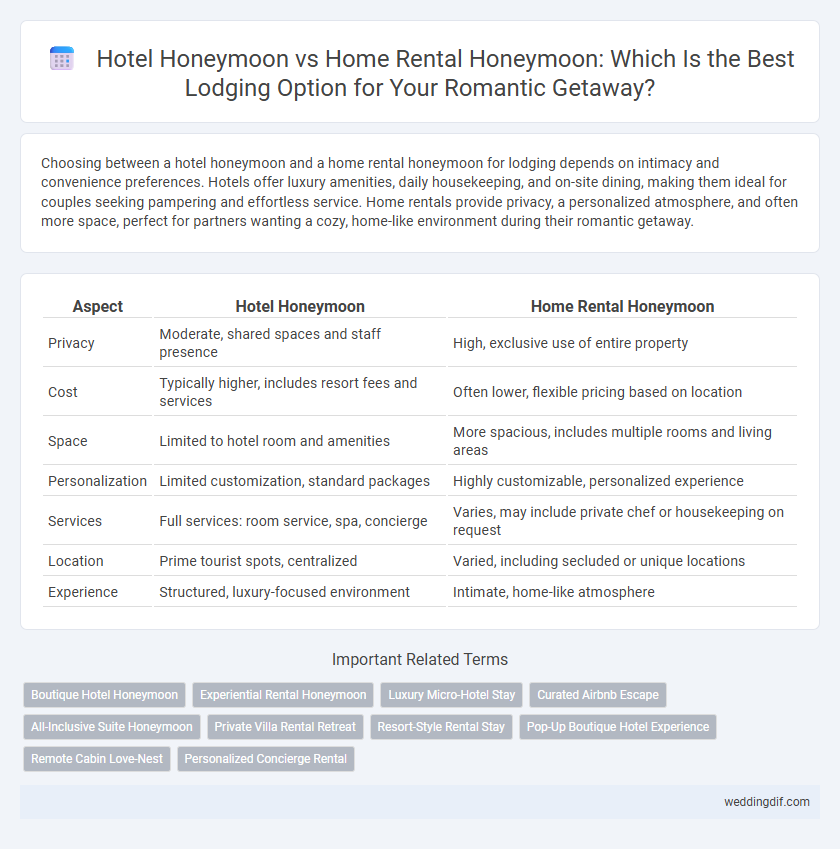 Hotel Honeymoon vs Home Rental Honeymoon: Which Is the Best Lodging Option for Your Romantic Getaway?