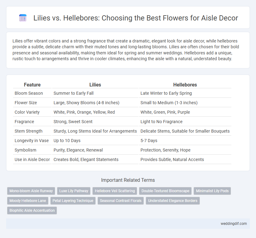 Lilies vs. Hellebores: Choosing the Best Flowers for Aisle Decor