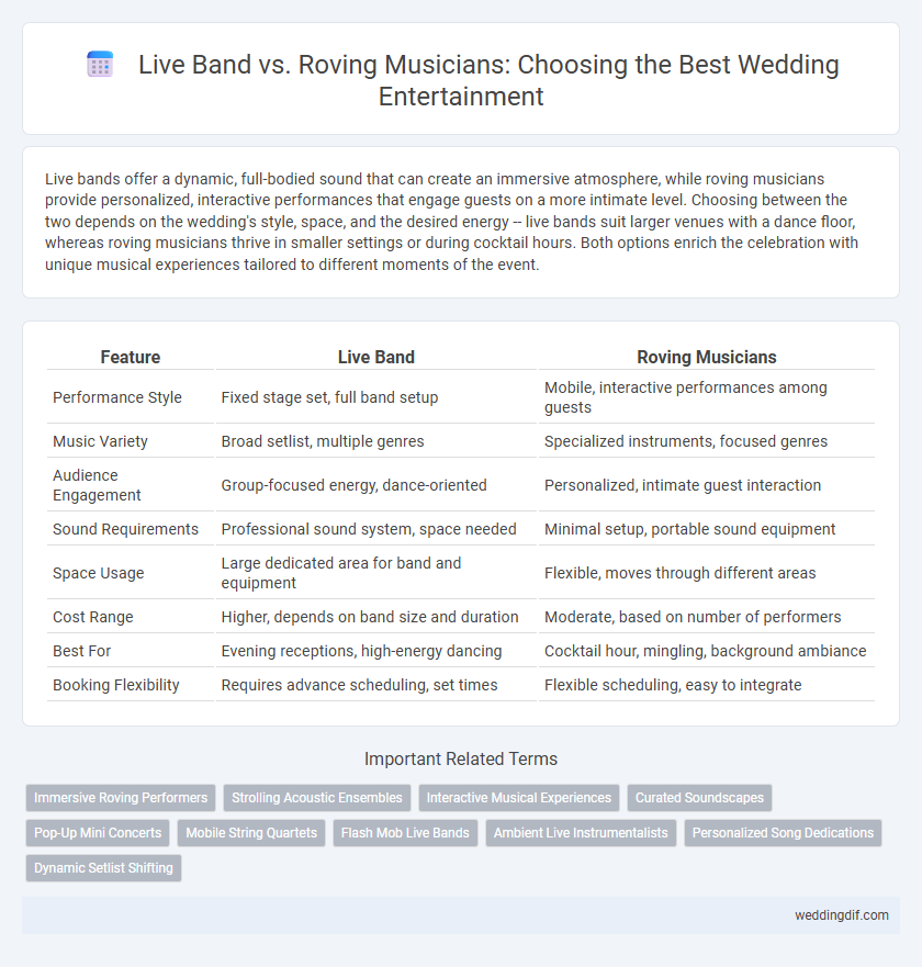 Live Band vs. Roving Musicians: Choosing the Best Wedding Entertainment