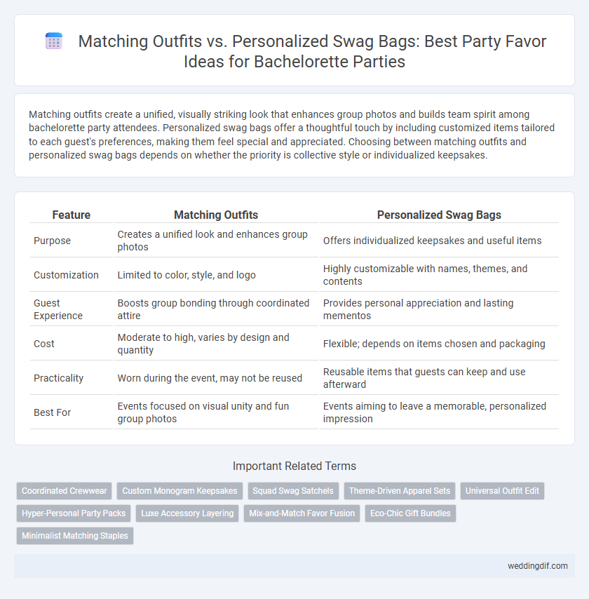 Matching Outfits vs. Personalized Swag Bags: Best Party Favor Ideas for Bachelorette Parties