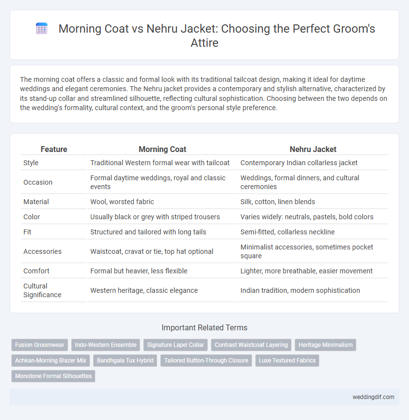Morning Coat vs Nehru Jacket: Choosing the Perfect Groom's Attire