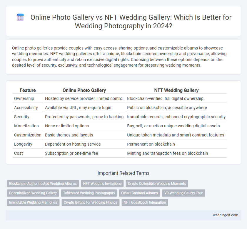 Online Photo Gallery vs NFT Wedding Gallery: Which Is Better for Wedding Photography in 2024?