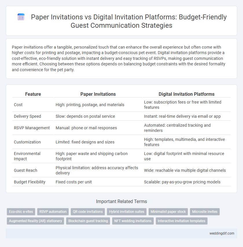 Paper Invitations vs Digital Invitation Platforms: Budget-Friendly Guest Communication Strategies