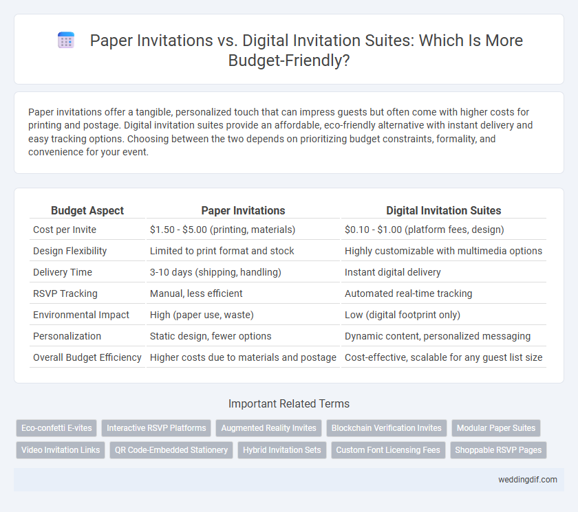 Paper Invitations vs. Digital Invitation Suites: Which Is More Budget-Friendly?
