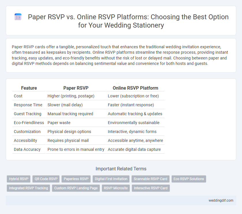 Paper RSVP vs. Online RSVP Platforms: Choosing the Best Option for Your Wedding Stationery
