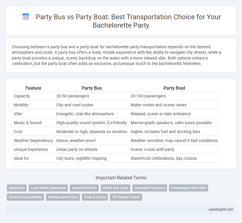 Party Bus vs Party Boat: Best Transportation Choice for Your Bachelorette Party