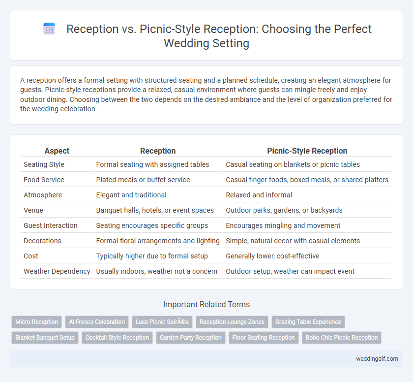 Reception vs. Picnic-Style Reception: Choosing the Perfect Wedding Setting