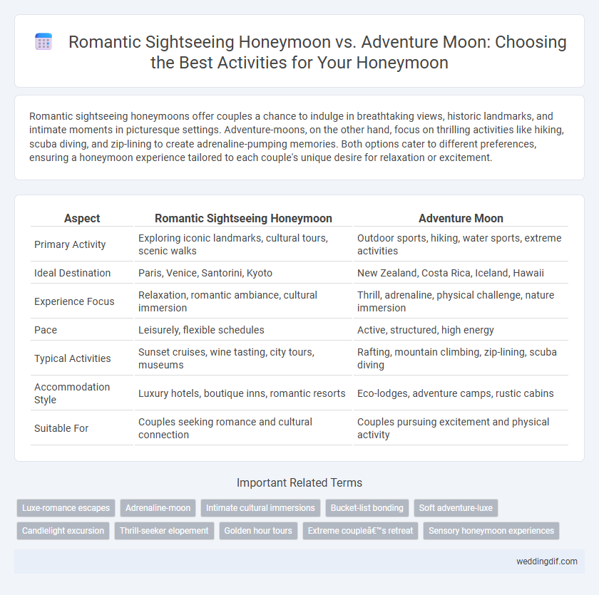 Romantic Sightseeing Honeymoon vs. Adventure Moon: Choosing the Best Activities for Your Honeymoon