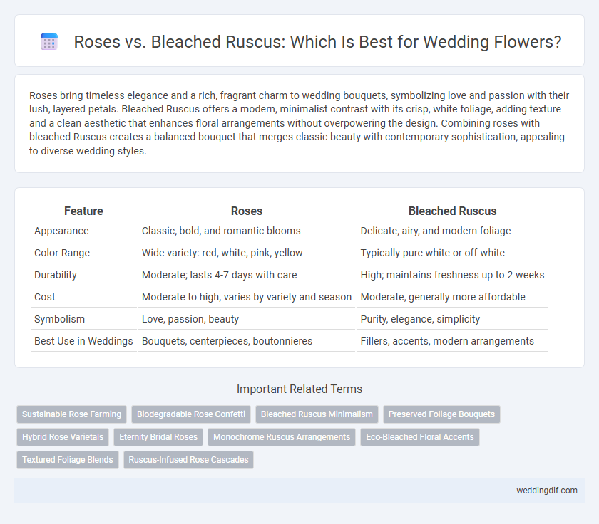 Roses vs. Bleached Ruscus: Which Is Best for Wedding Flowers?