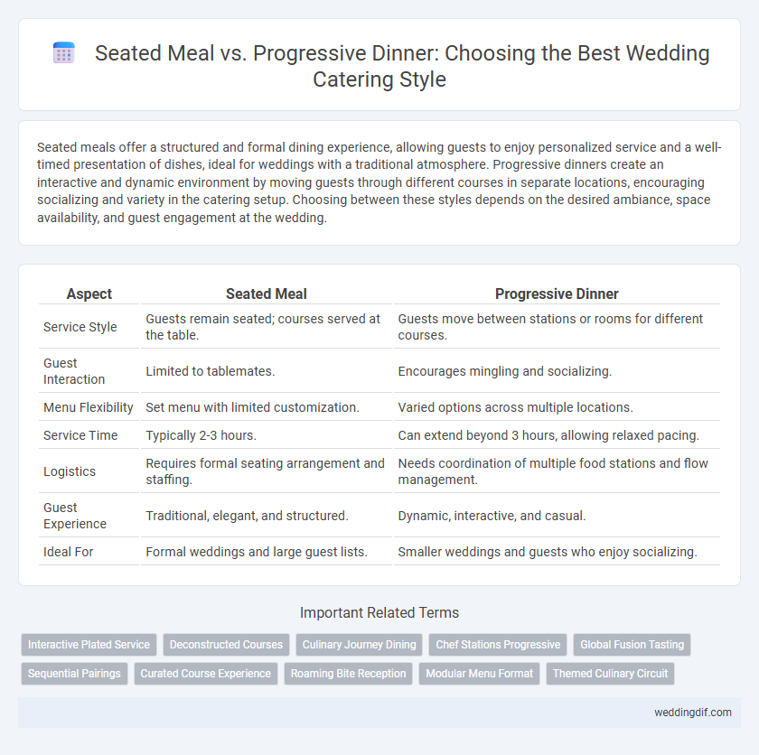 Seated Meal vs. Progressive Dinner: Choosing the Best Wedding Catering Style