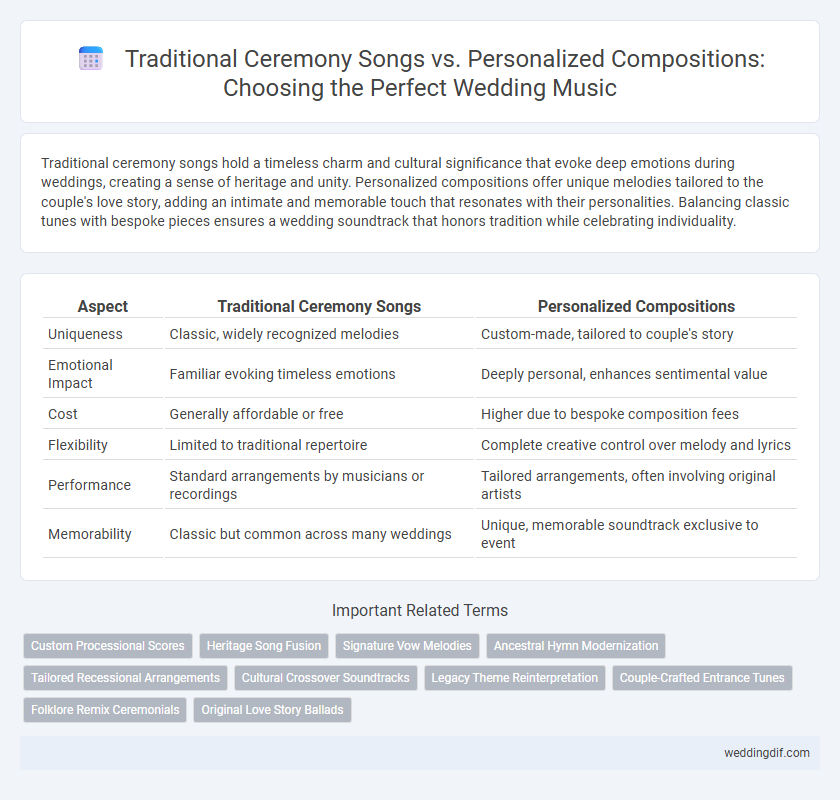 Traditional Ceremony Songs vs. Personalized Compositions: Choosing the Perfect Wedding Music