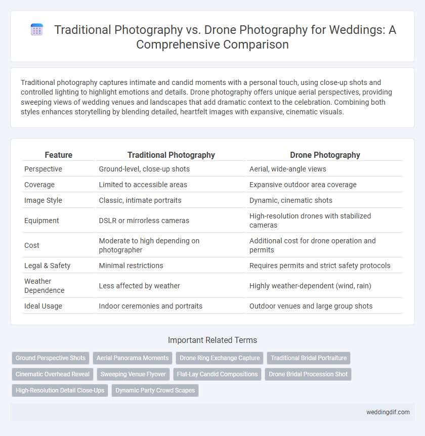 Traditional Photography vs. Drone Photography for Weddings: A Comprehensive Comparison