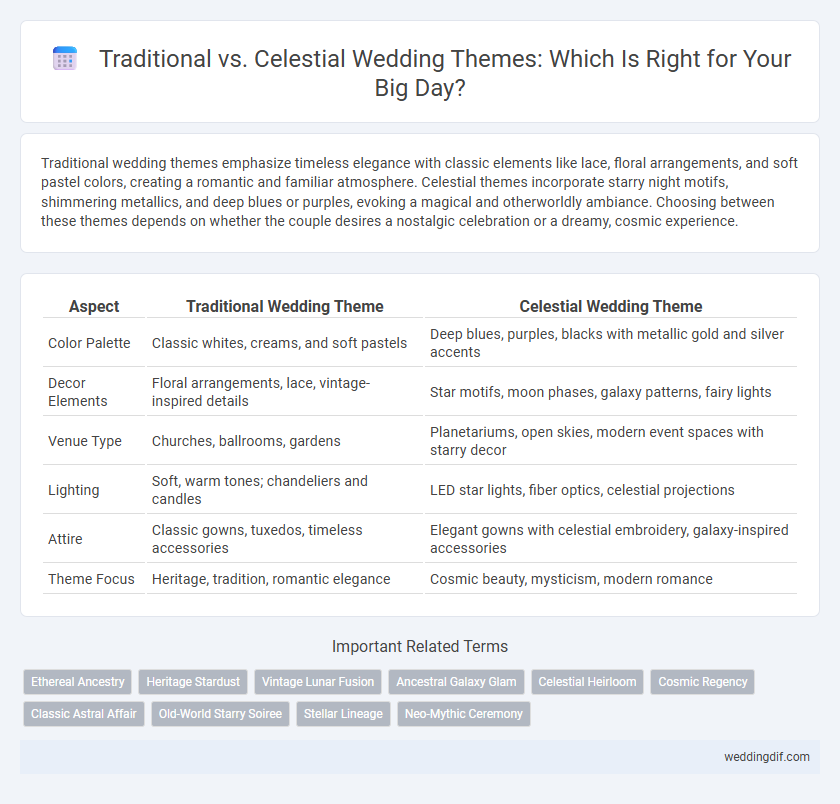Traditional vs. Celestial Wedding Themes: Which Is Right for Your Big Day?