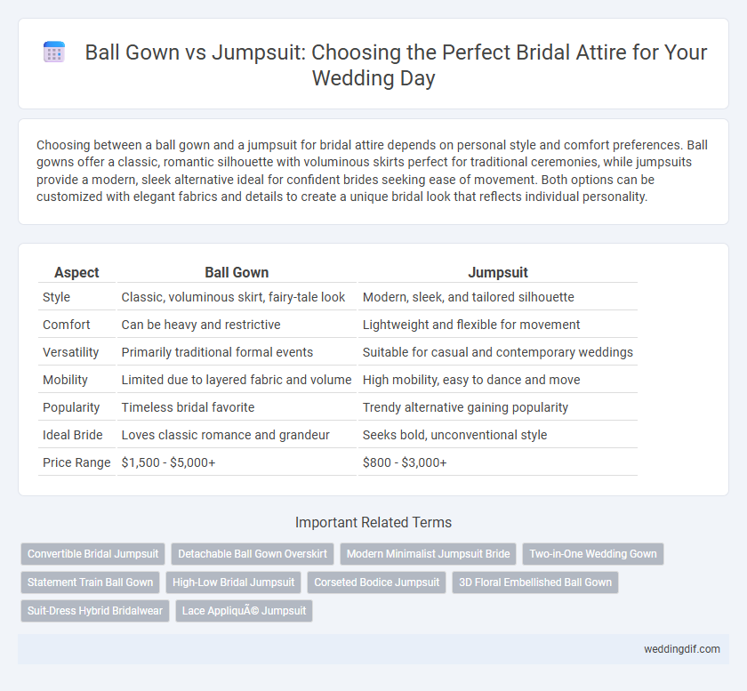 Ball Gown vs Jumpsuit: Choosing the Perfect Bridal Attire for Your Wedding Day