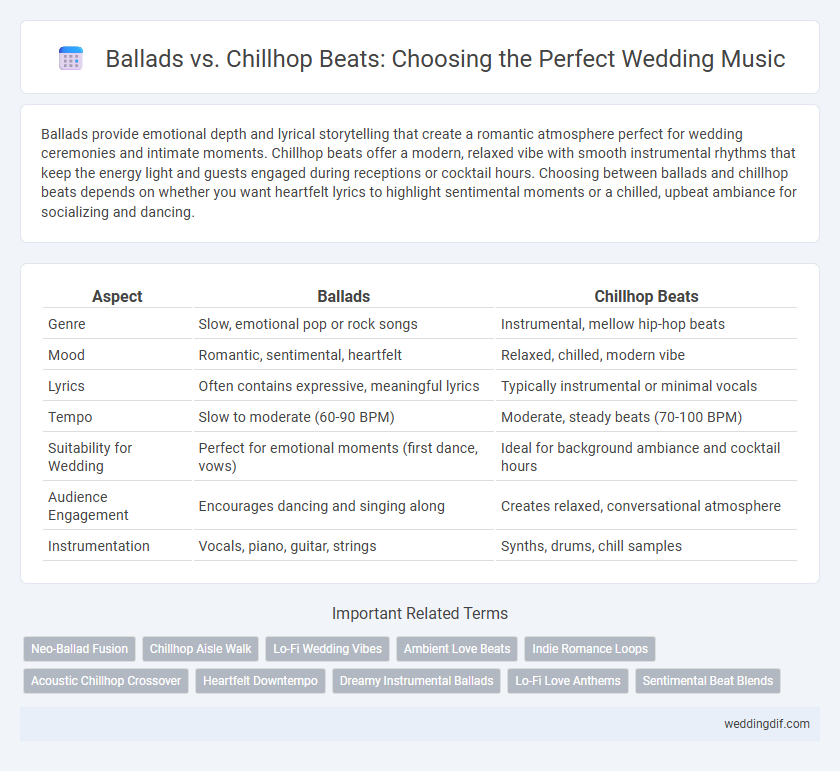 Ballads vs. Chillhop Beats: Choosing the Perfect Wedding Music