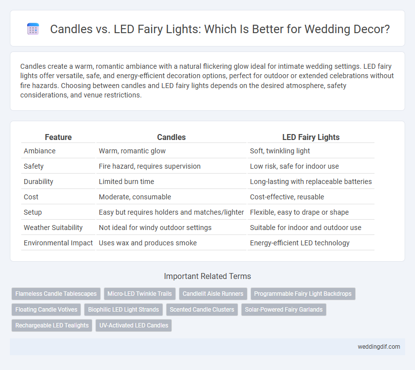 Candles vs. LED Fairy Lights: Which Is Better for Wedding Decor?
