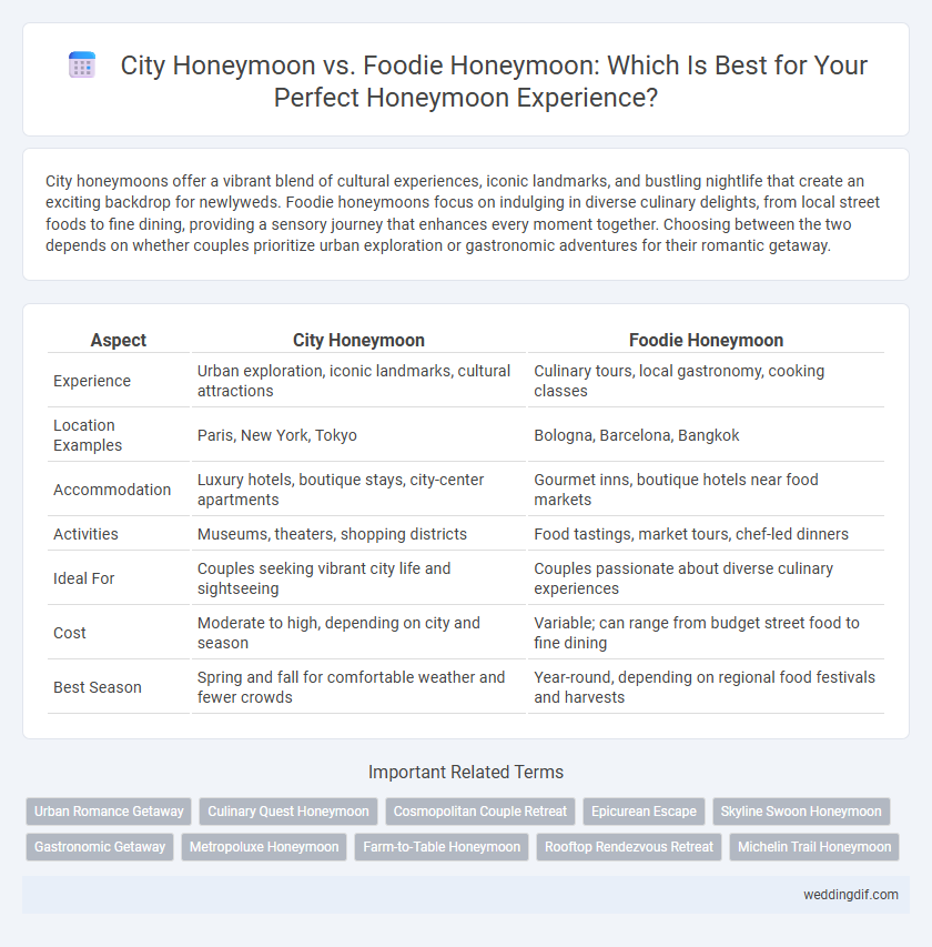 City Honeymoon vs. Foodie Honeymoon: Which Is Best for Your Perfect Honeymoon Experience?
