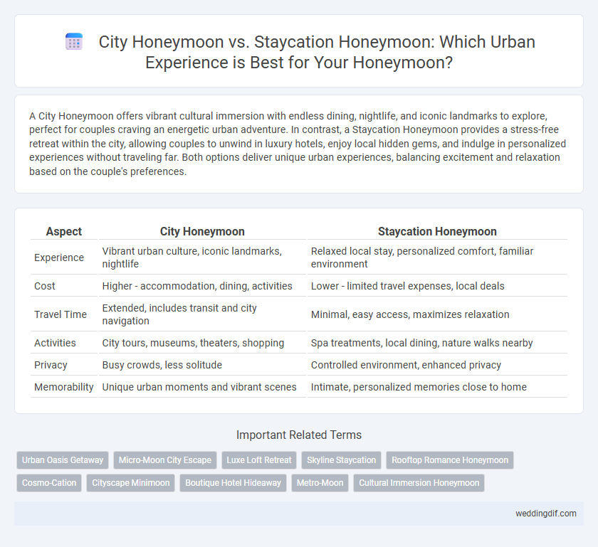 City Honeymoon vs. Staycation Honeymoon: Which Urban Experience is Best for Your Honeymoon?
