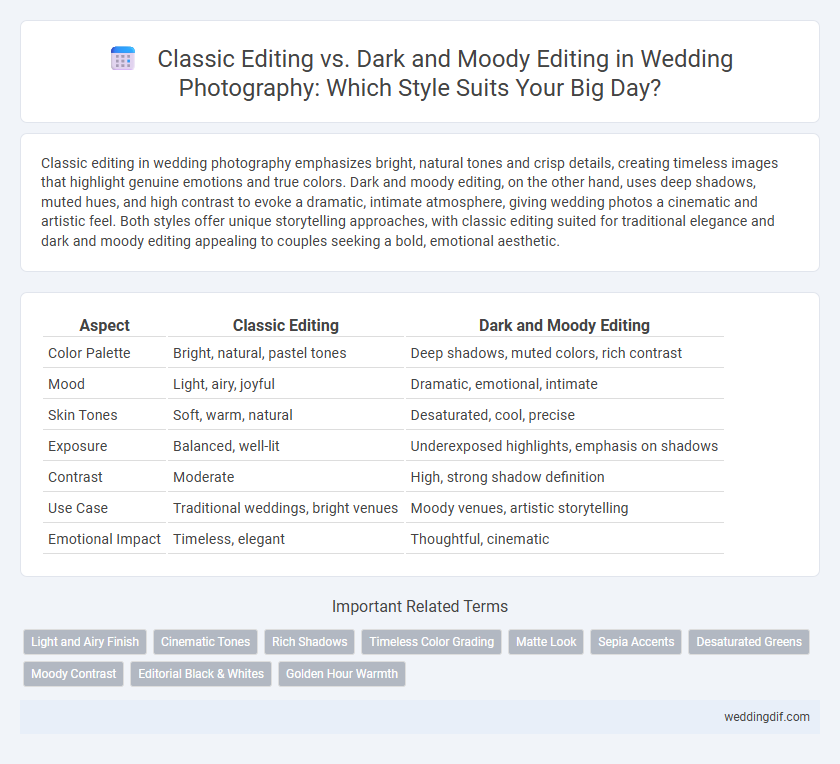 Classic Editing vs. Dark and Moody Editing in Wedding Photography: Which Style Suits Your Big Day?