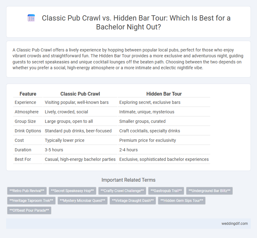 Classic Pub Crawl vs. Hidden Bar Tour: Which Is Best for a Bachelor Night Out?