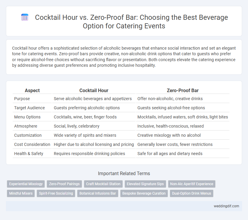 Cocktail Hour vs. Zero-Proof Bar: Choosing the Best Beverage Option for Catering Events