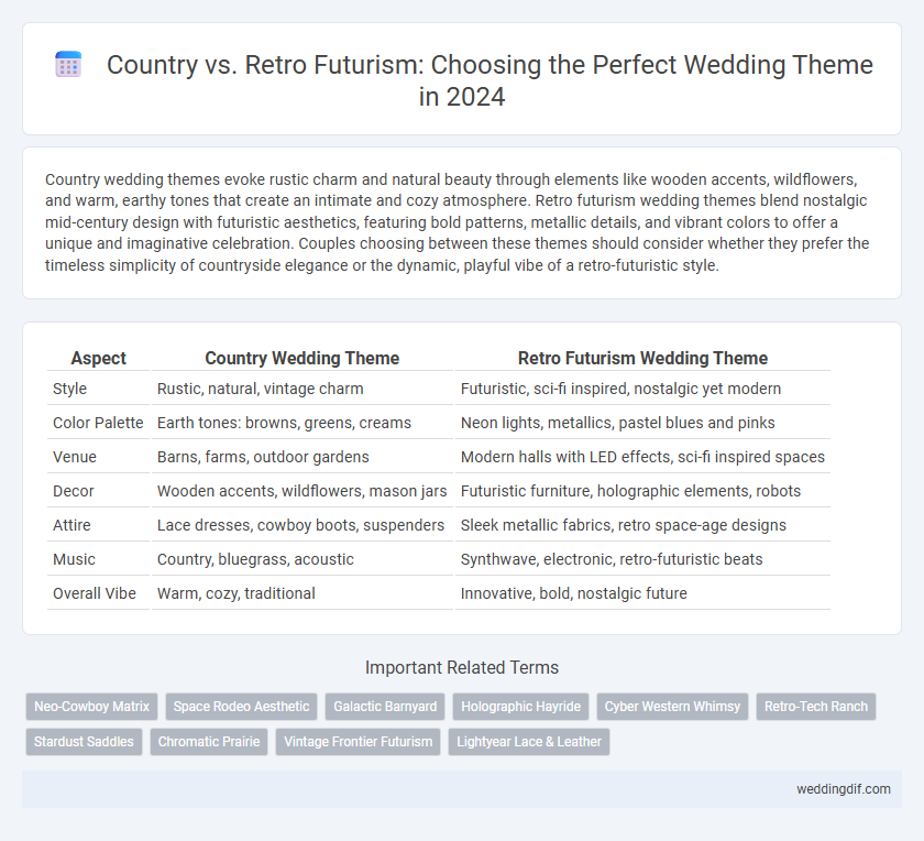 Country vs. Retro Futurism: Choosing the Perfect Wedding Theme in 2024