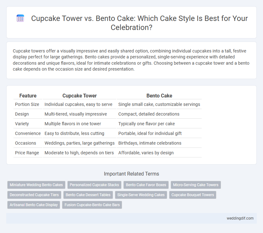 Cupcake Tower vs. Bento Cake: Which Cake Style Is Best for Your Celebration?