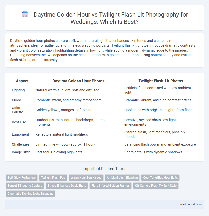 Daytime Golden Hour vs Twilight Flash-Lit Photography for Weddings: Which Is Best?