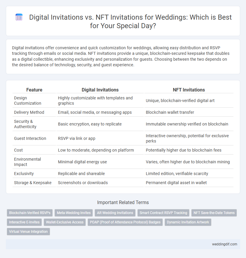 Digital Invitations vs. NFT Invitations for Weddings: Which is Best for Your Special Day?