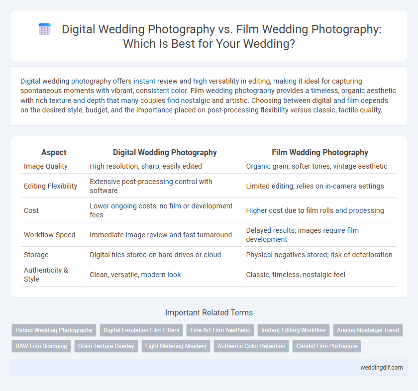 Digital Wedding Photography vs. Film Wedding Photography: Which Is Best for Your Wedding?