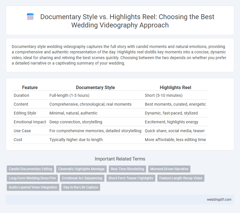 Documentary Style vs. Highlights Reel: Choosing the Best Wedding Videography Approach