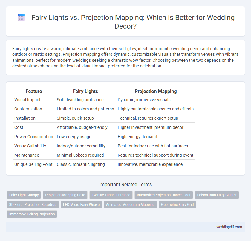 Fairy Lights vs. Projection Mapping: Which is Better for Wedding Decor?