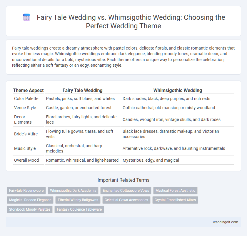 Fairy Tale Wedding vs. Whimsigothic Wedding: Choosing the Perfect Wedding Theme