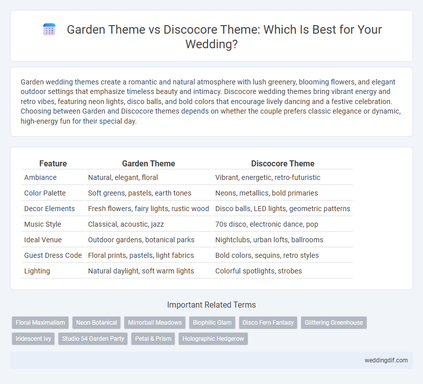 Garden Theme vs Discocore Theme: Which Is Best for Your Wedding?